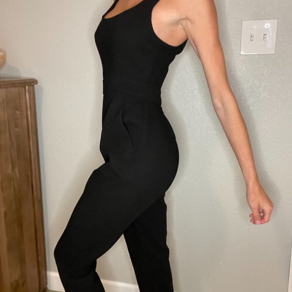 Brand NEW with tags, BCBG jumpsuit size 0, black, dressy - Picture 3 of 4